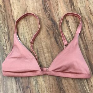 LA HEARTS Rose Gold Bikini Top